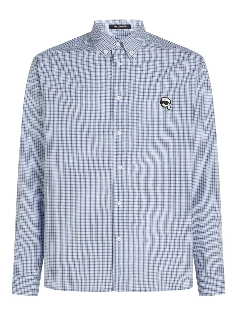 Karl Lagerfeld Ikon checked shirt | Blue | Image 1