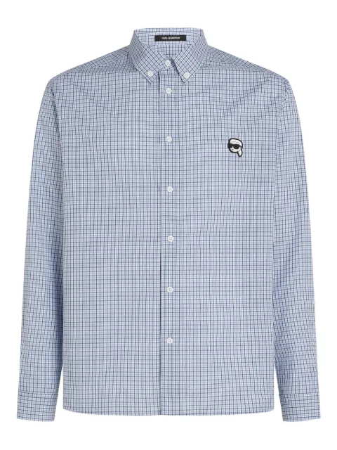 Karl Lagerfeld Ikon checked shirt