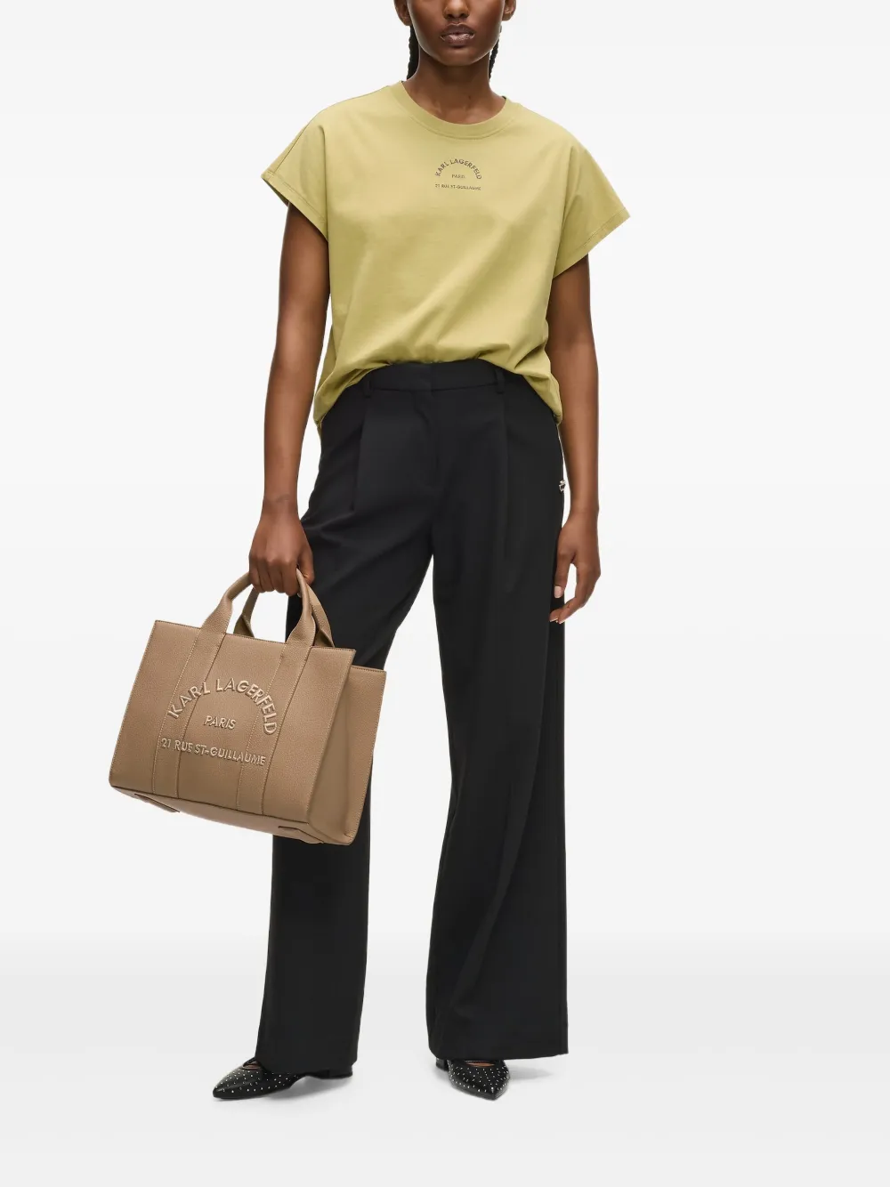 Karl Lagerfeld Medium Rue St-Guillaume shopper - Bruin