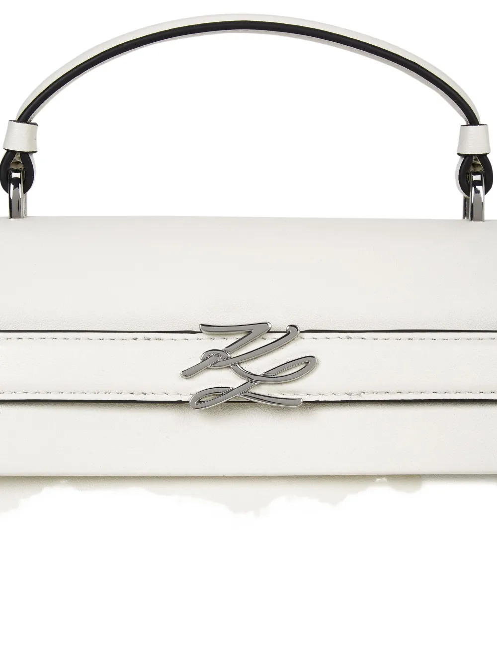 Karl Lagerfeld Logo-plaque Crossbody Bag In White