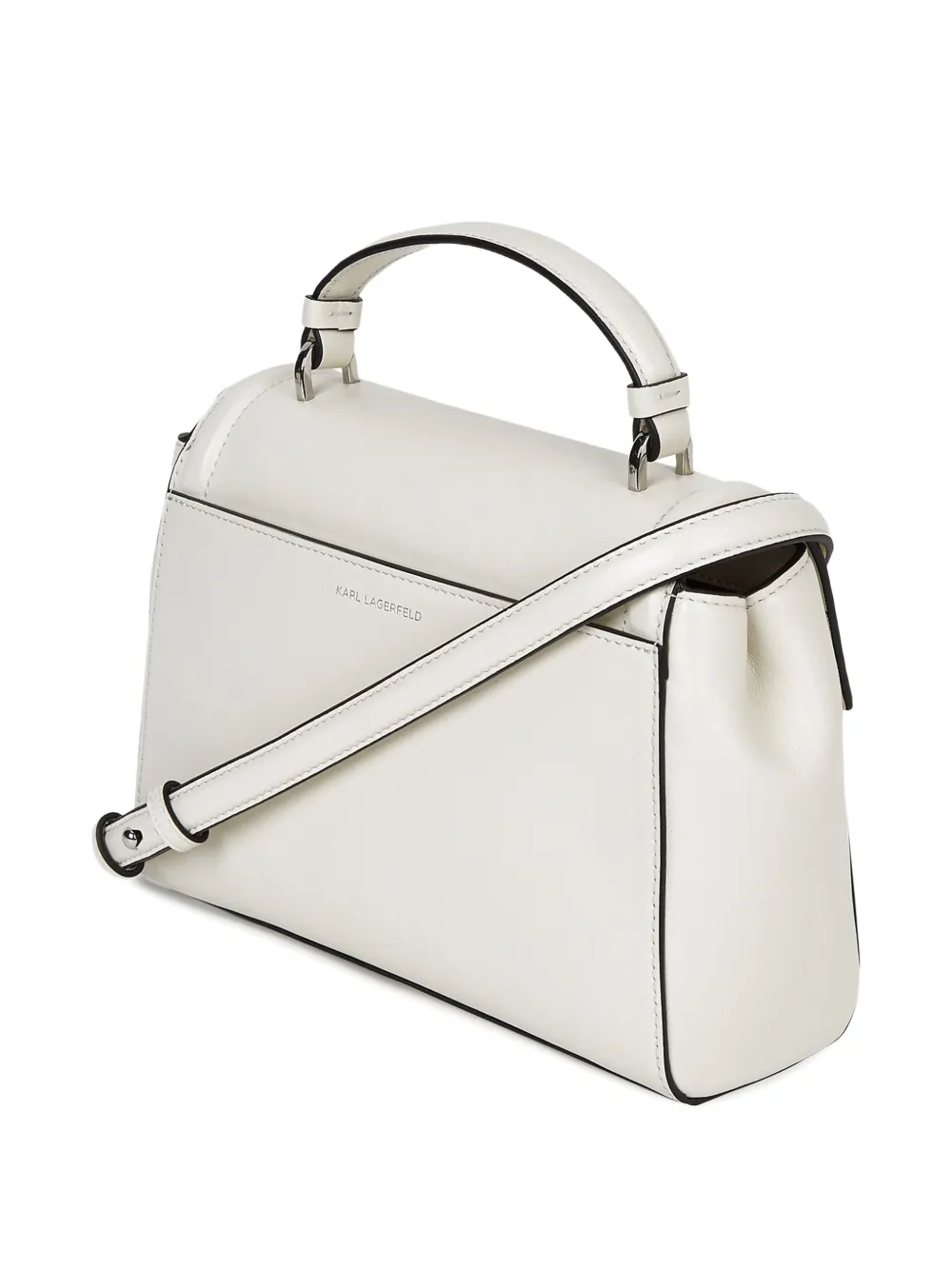 Karl Lagerfeld Logo-plaque Crossbody Bag In White