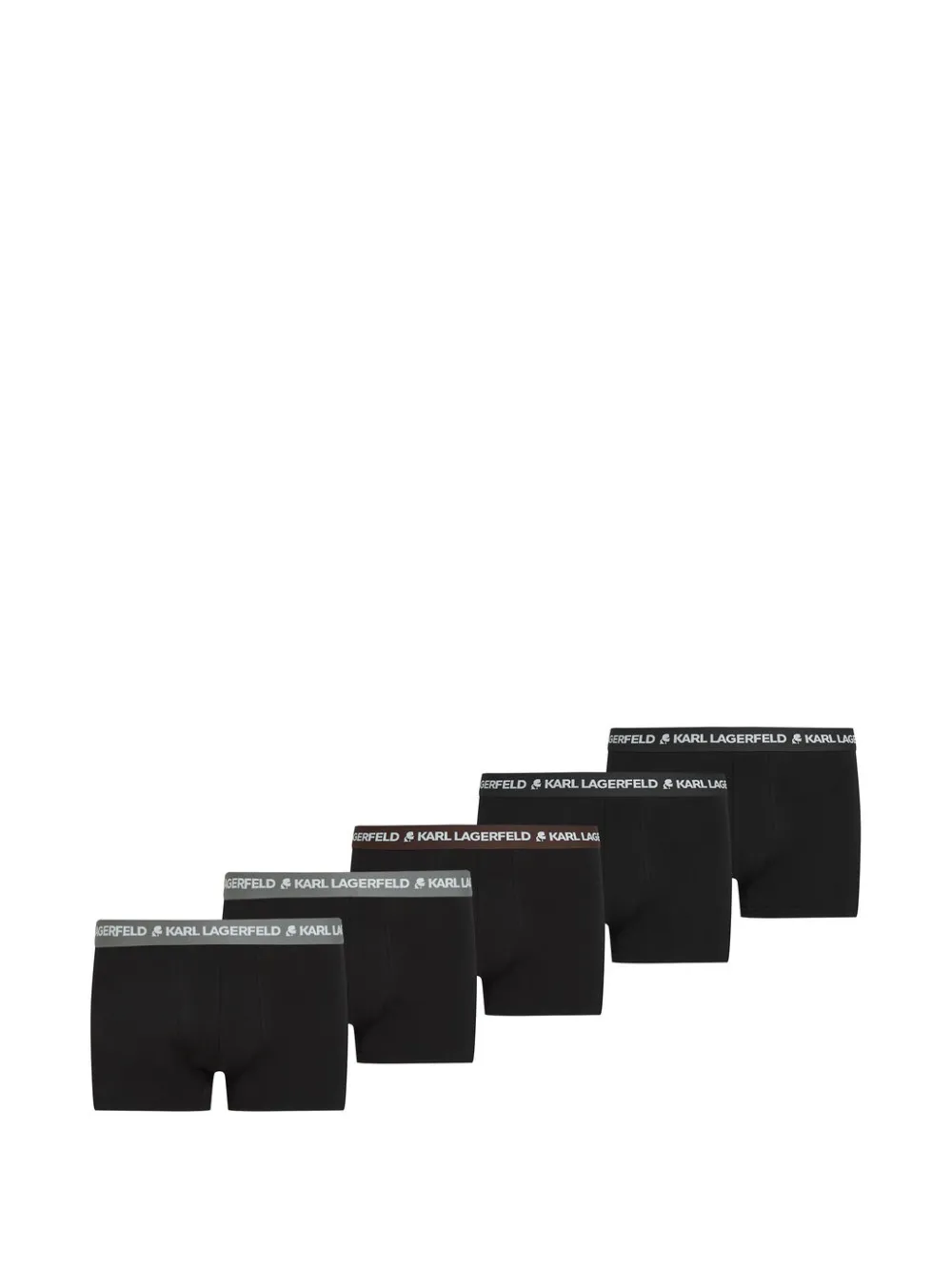 Karl Lagerfeld Boxer con logo (5 paia) - Nero