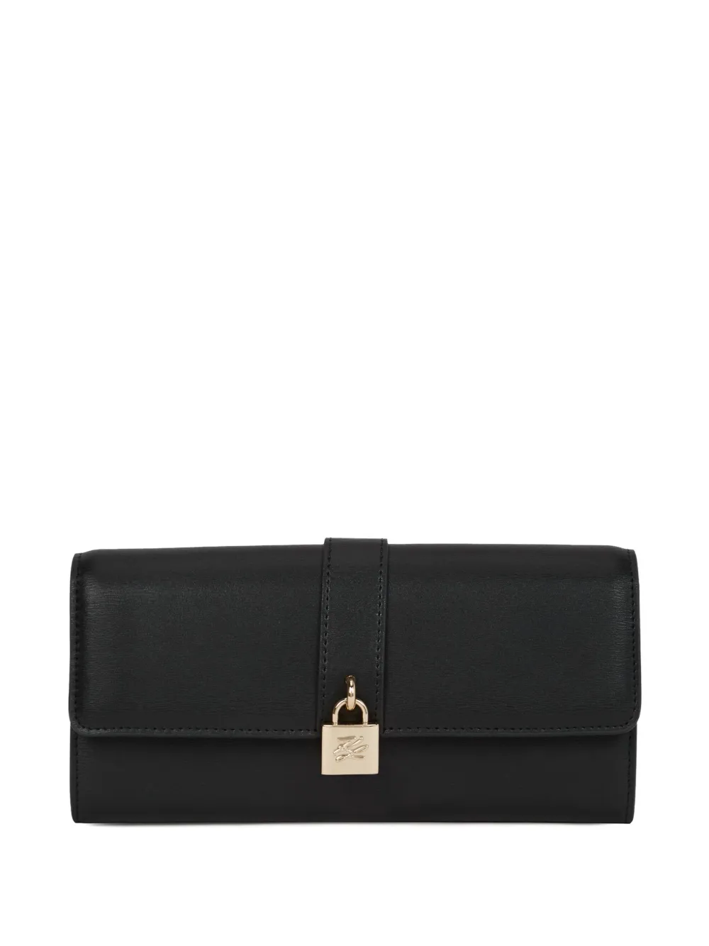 Karl Lagerfeld K/Autograph padlock leather wallet | Black | Image 1
