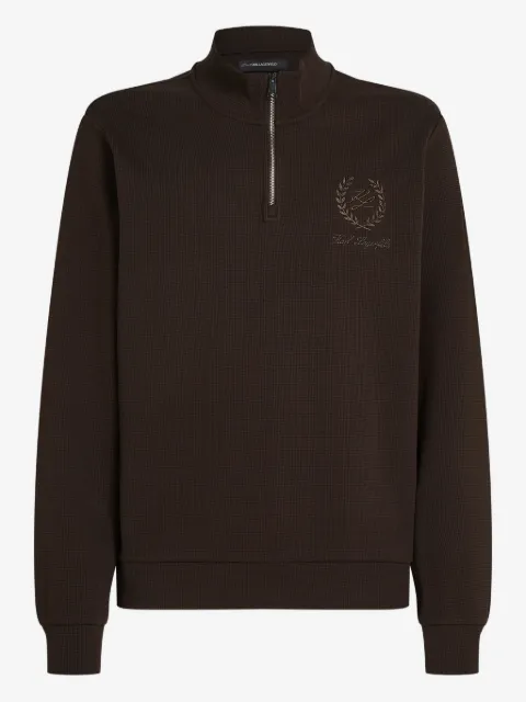 Karl Lagerfeld logo-embroidered sweater