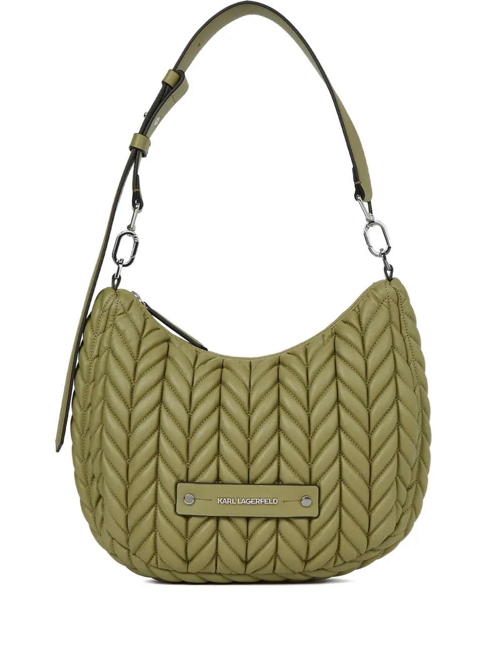 Karl Lagerfeld Borsa tote K/Weave piccola - Verde