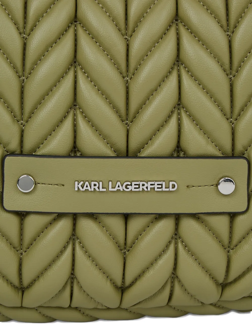 Karl Lagerfeld K Weave kleine shopper Groen