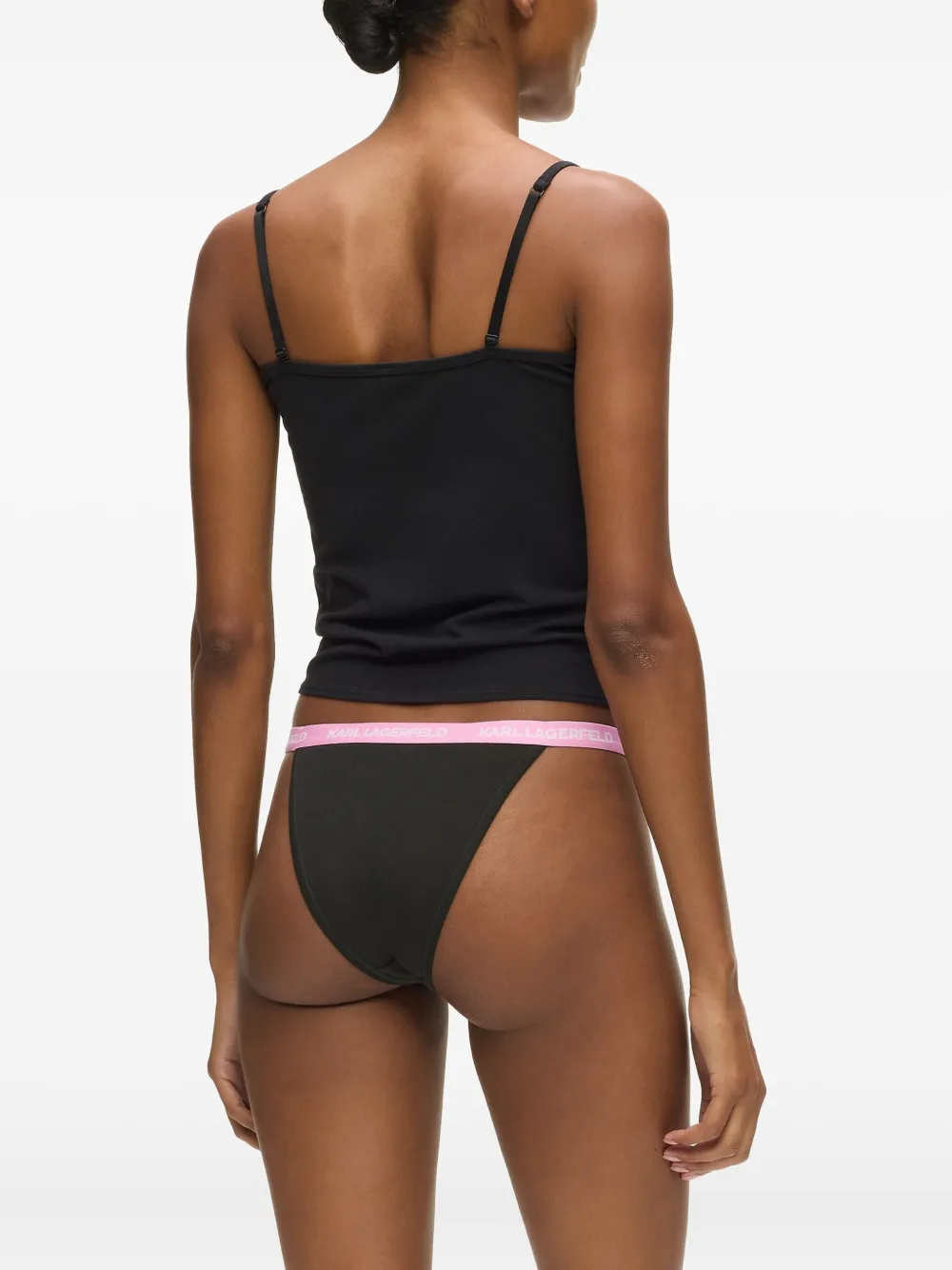 Karl Lagerfeld Slip met logodetail Zwart