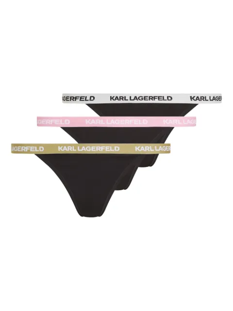 Karl Lagerfeld set de tres piezas de ropa interior con logo