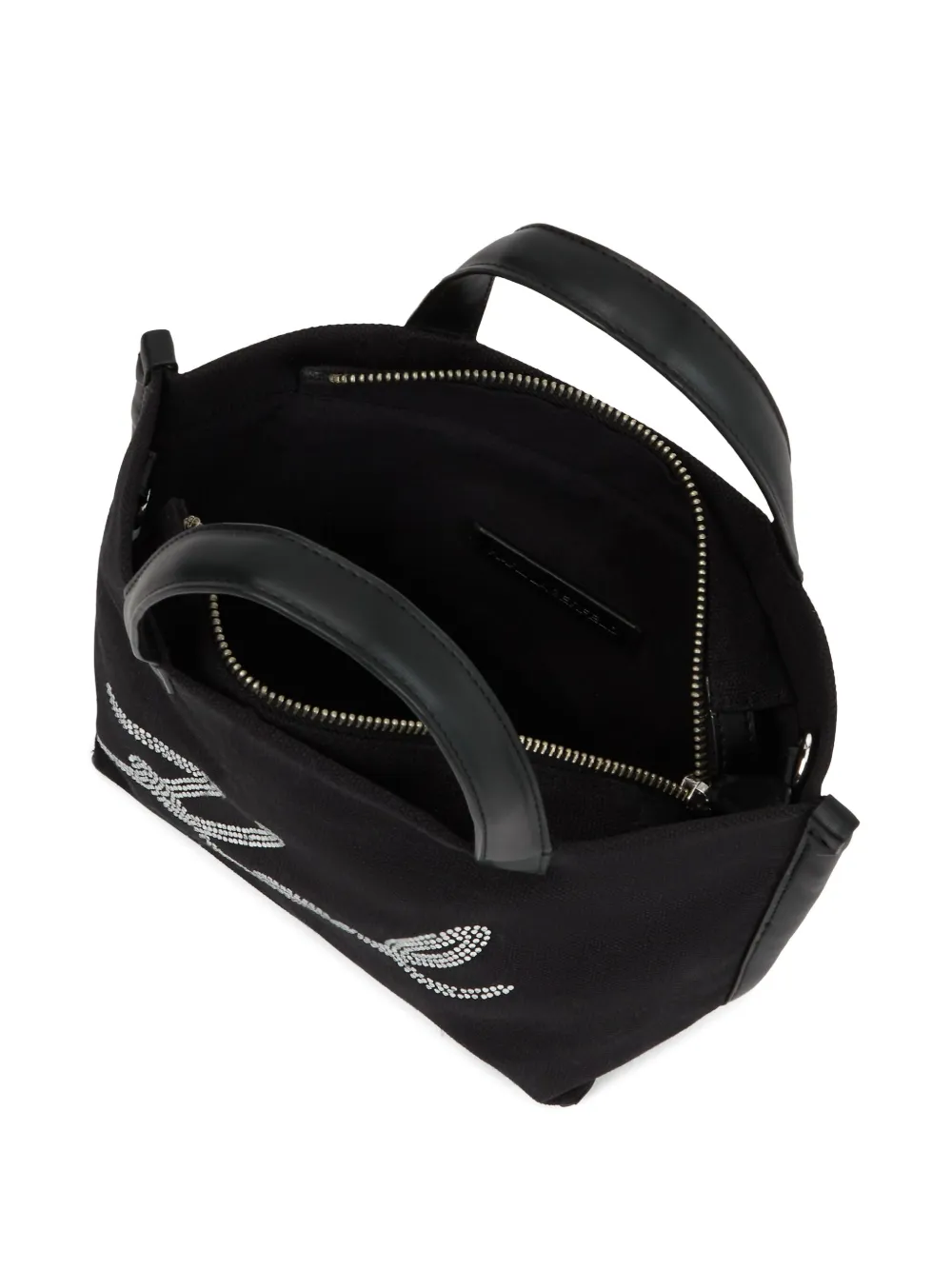 Karl Lagerfeld Mini K/signature Tote Bag In Black
