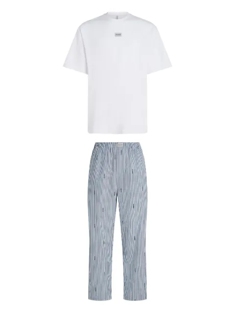 Karl Lagerfeld striped logo pajamas