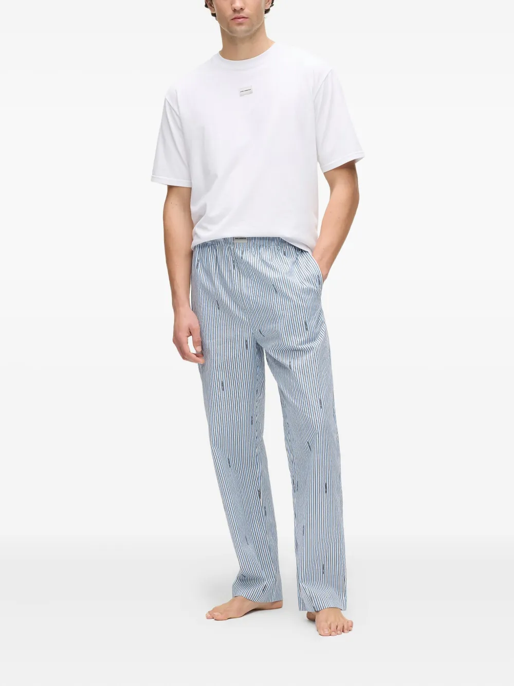 Karl Lagerfeld striped logo pajamas | Image 2