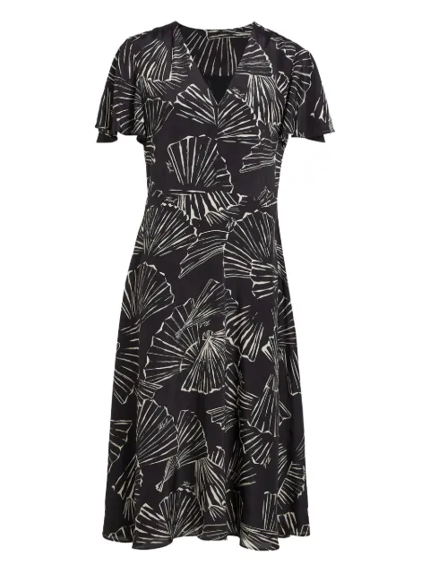 Karl Lagerfeld graphic-print V-neck dress
