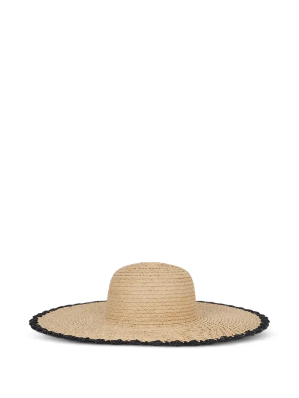 Karl Lagerfeld Women’s Raffia Sun Hat. One Size Fits All | Regular Condition 32022700_62021716_600.jpg main image 4