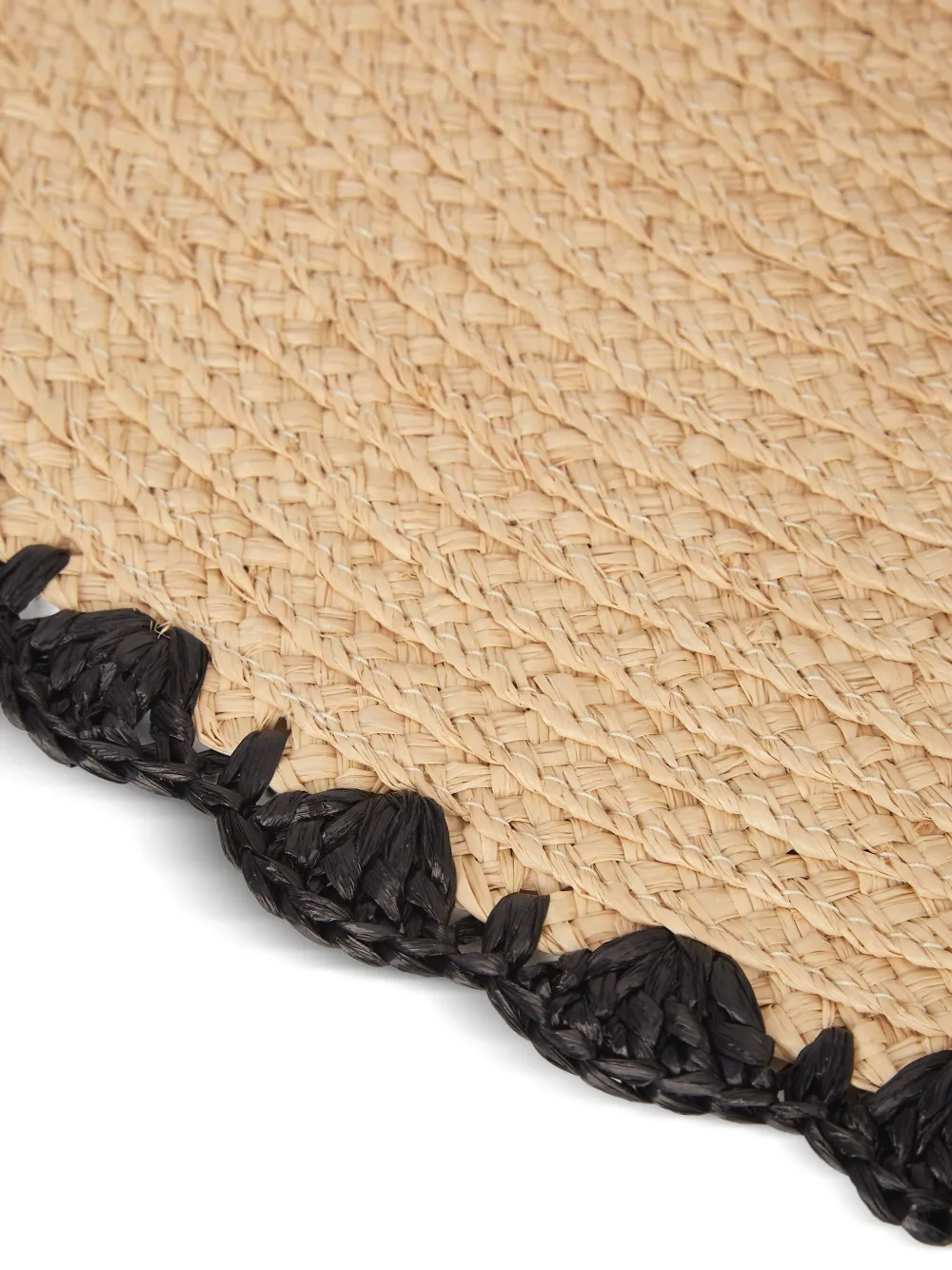 Karl Lagerfeld Zonnehoed met gewelfde afwerking Beige