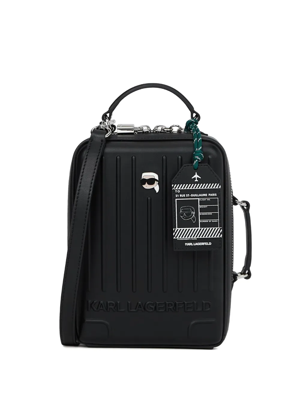 Karl Lagerfeld Borsa a tracolla K/Ikon Suitcase - Nero