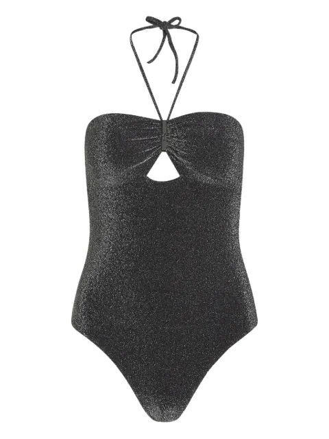 Karl Lagerfeld logo-plaque swimsuit