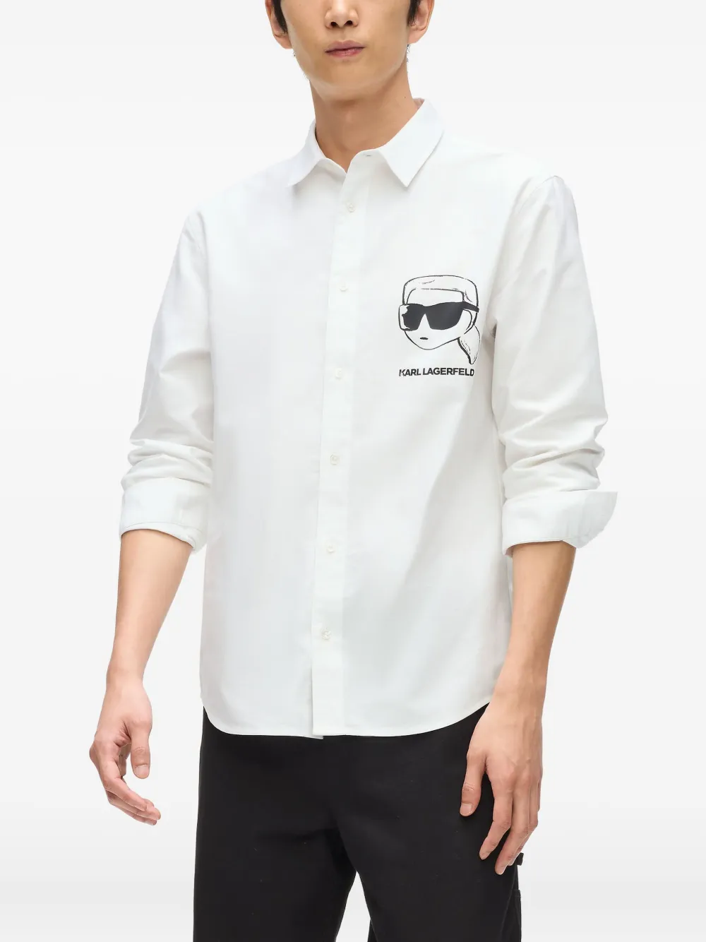 Karl Lagerfeld Ikon overhemd Wit