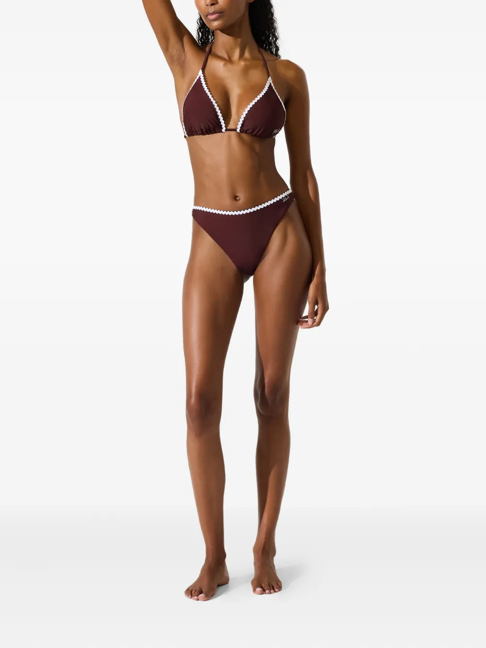 Karl Lagerfeld scallop-trim bikini top | Bikinis | Image 2