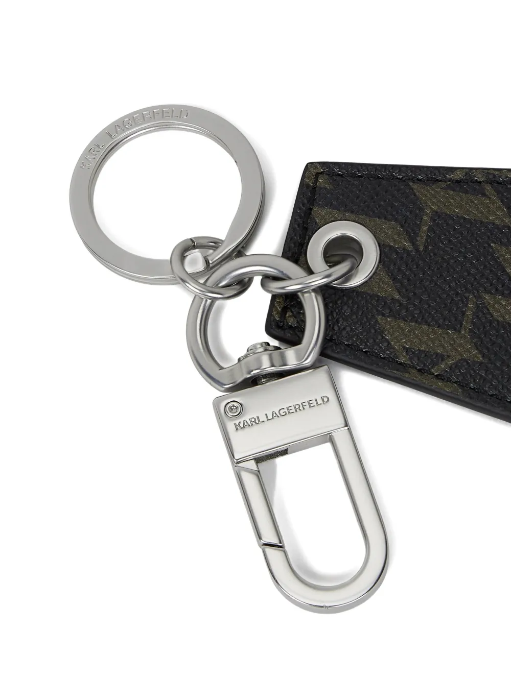 Karl Lagerfeld Sleutelhanger met monogram Zwart