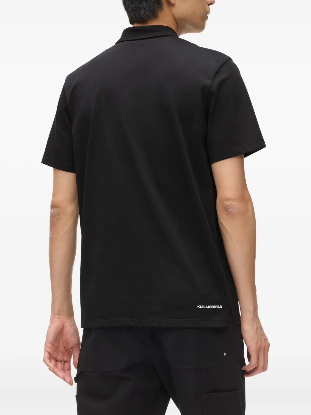 Karl Lagerfeld Ikon poloshirt Zwart
