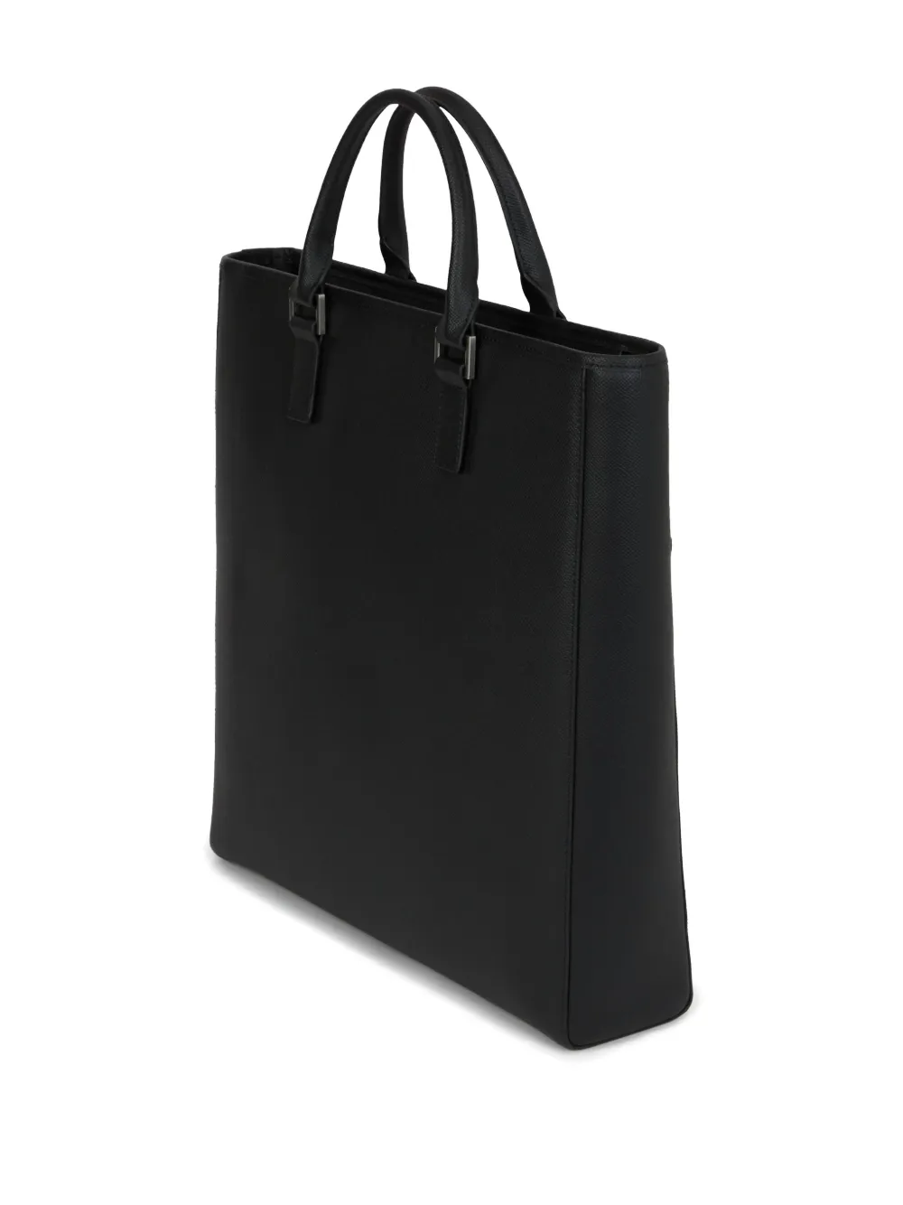 Karl Lagerfeld Leren shopper met monogram Zwart