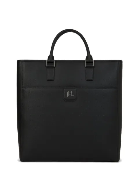 Karl Lagerfeld monogram leather tote bag
