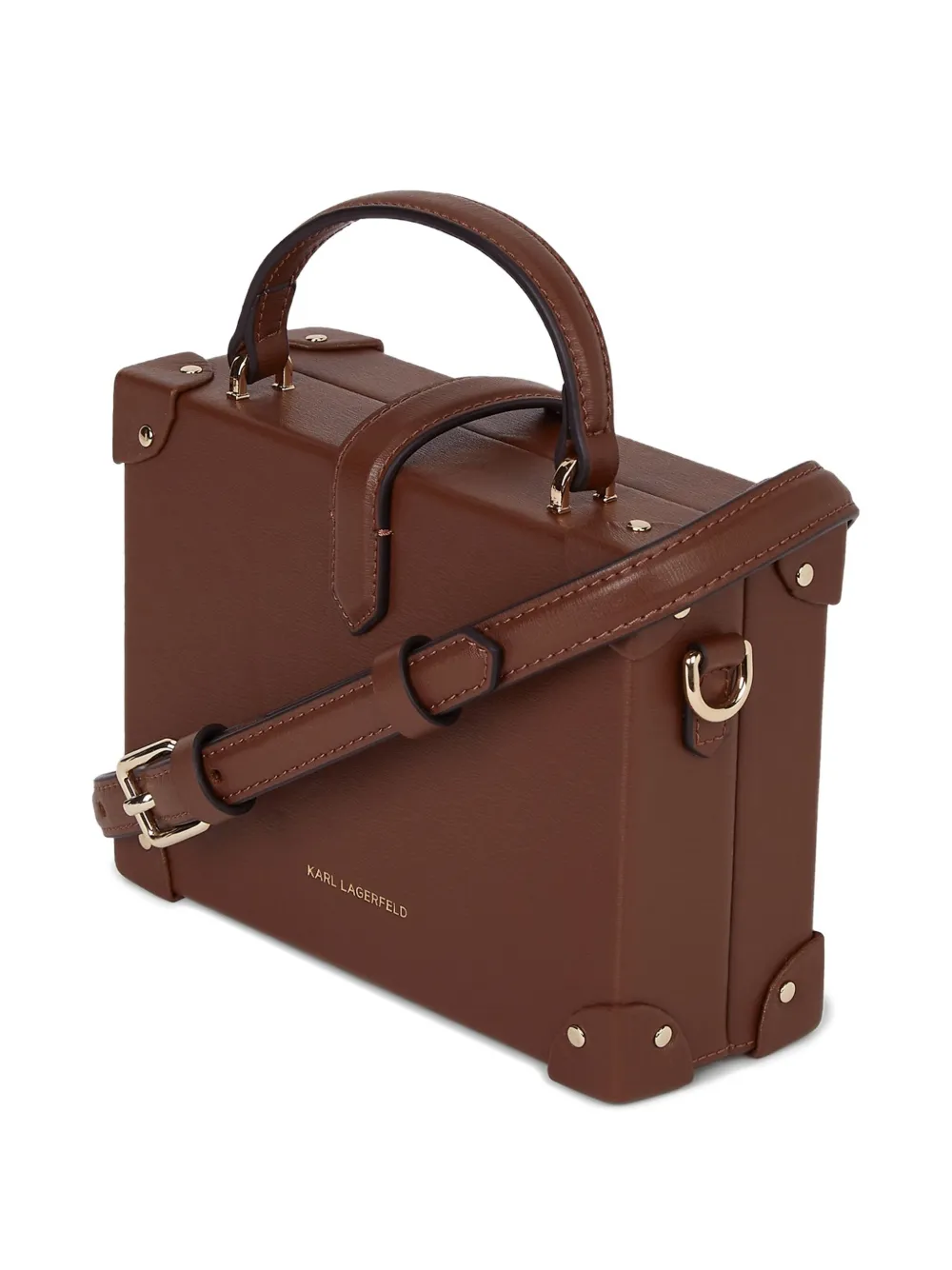 Karl Lagerfeld K Autograph koffer met hangslot Bruin