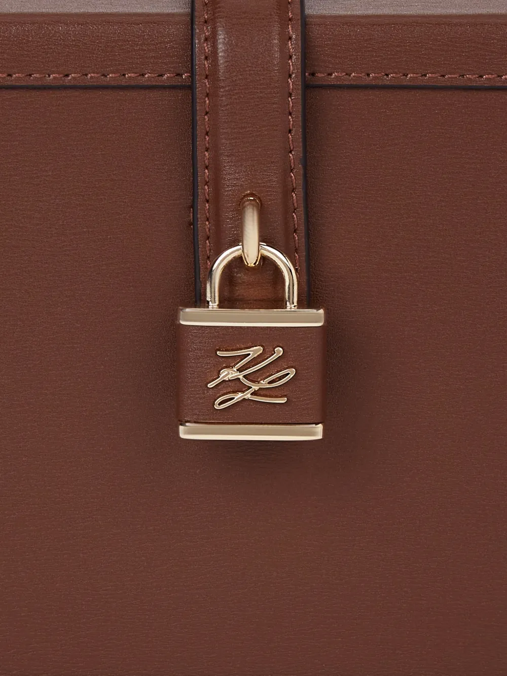 Karl Lagerfeld K Autograph koffer met hangslot Bruin