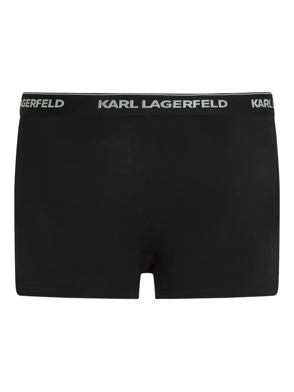 Karl Lagerfeld Drie boxershorts met logoband Zwart