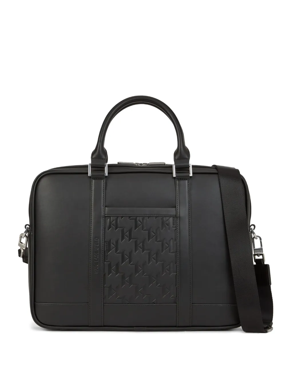 Karl Lagerfeld K/Traveller embossed briefcase | Black | Image 1