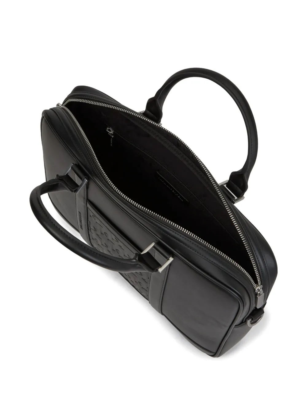 Karl Lagerfeld K Traveller aktetas met reliëf Zwart