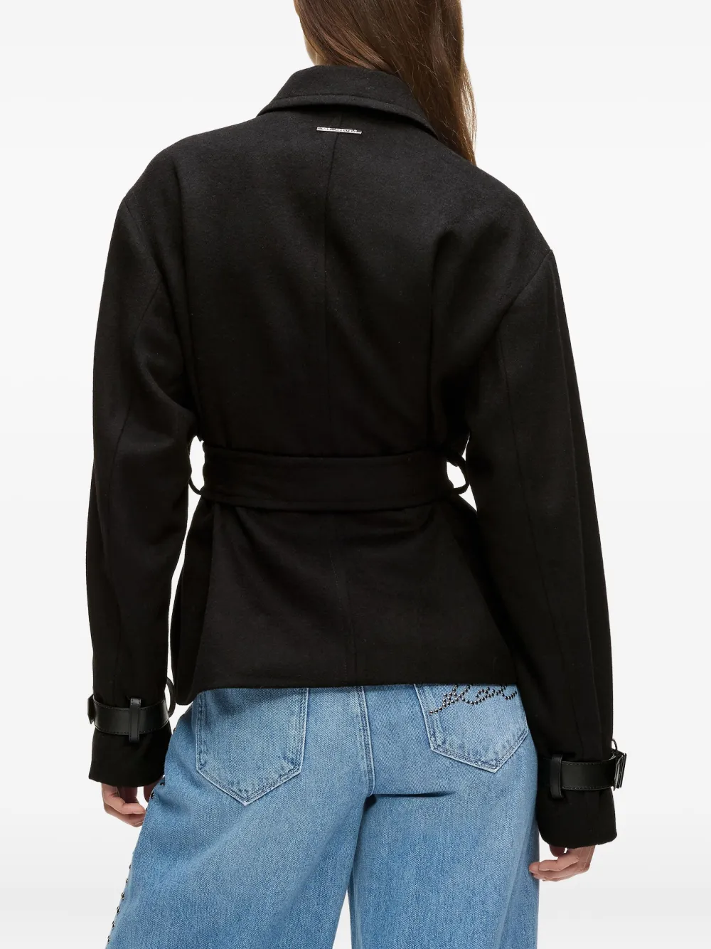 Karl Lagerfeld Jack met ceintuur Zwart