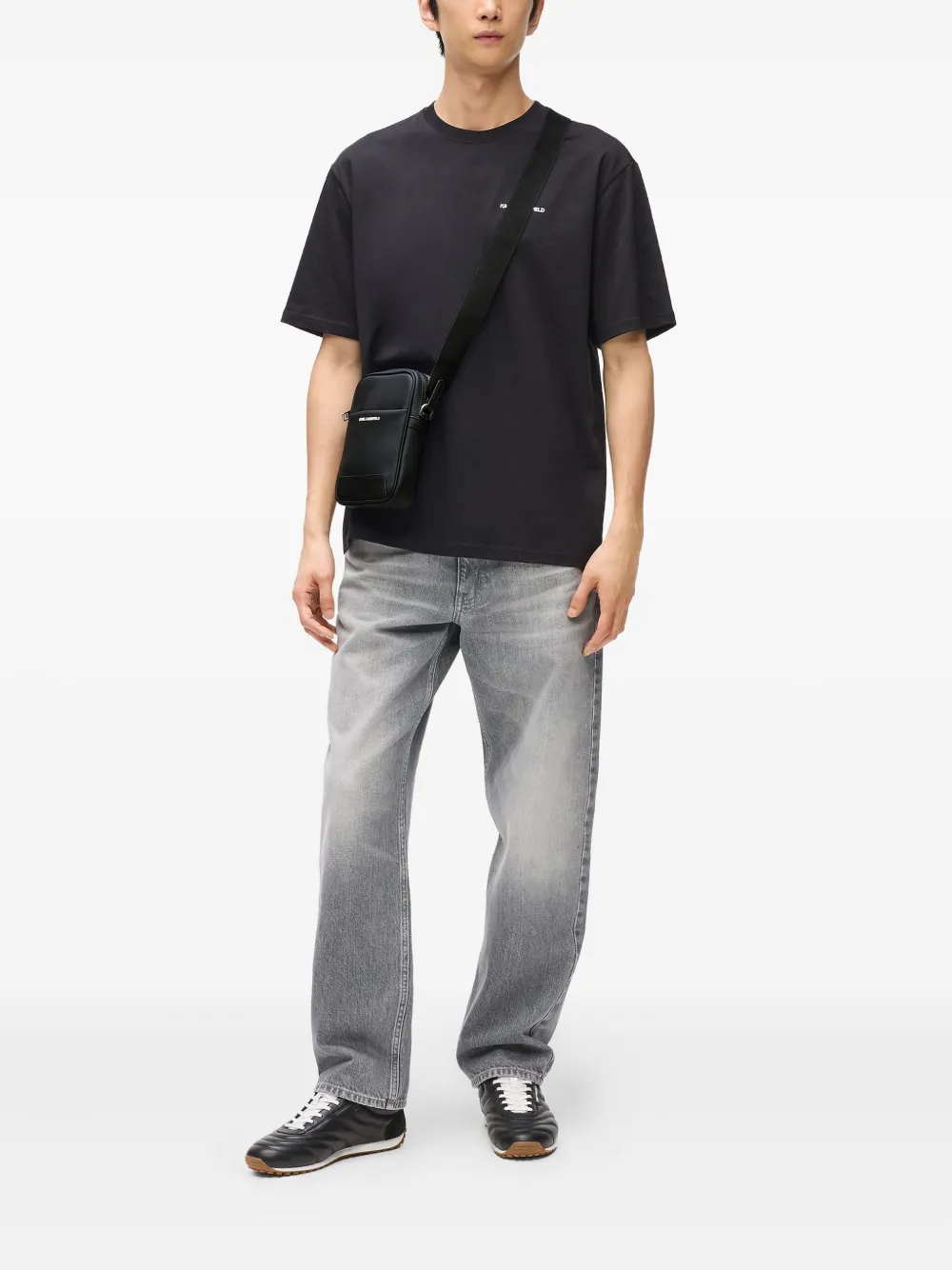 Karl Lagerfeld Tas met logo - Zwart