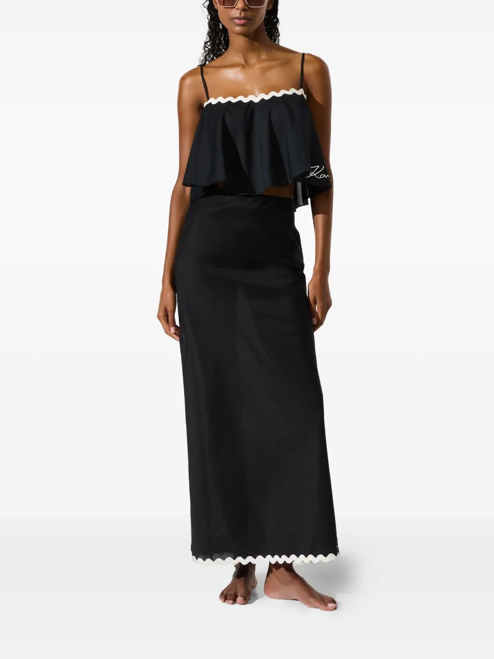 Karl Lagerfeld cropped top | Beach Cover-Ups | Image 2