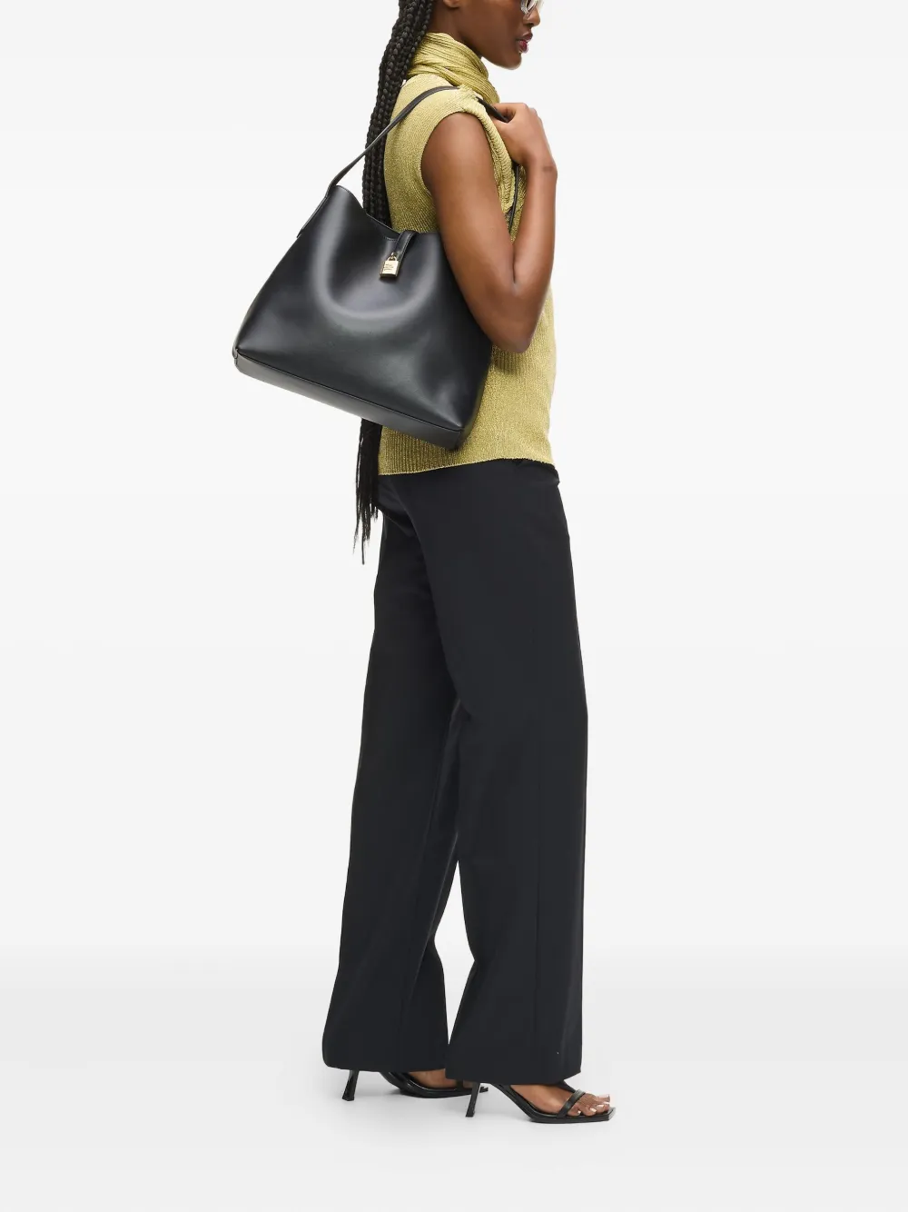 Karl Lagerfeld K/Autograph shopper met hangslot - Zwart