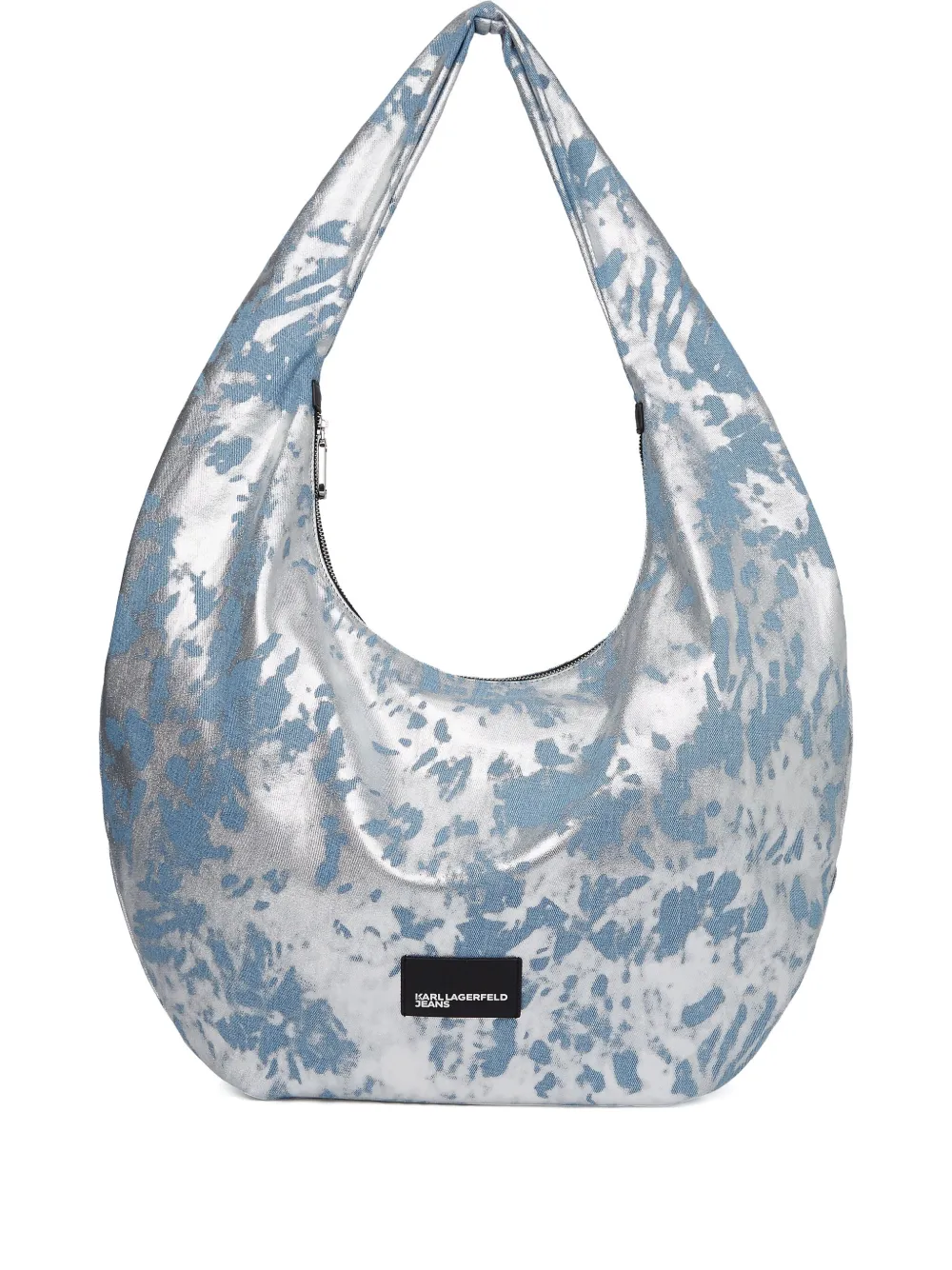 Karl Lagerfeld Jeans Borsa a spalla denim - Argento