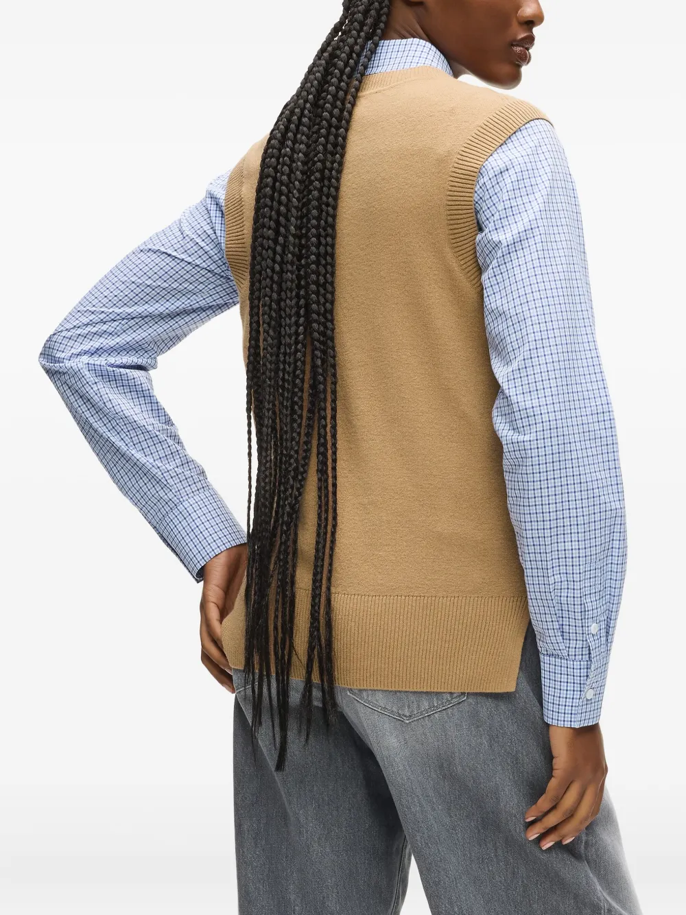 Karl Lagerfeld Vest met logo-applicatie Beige