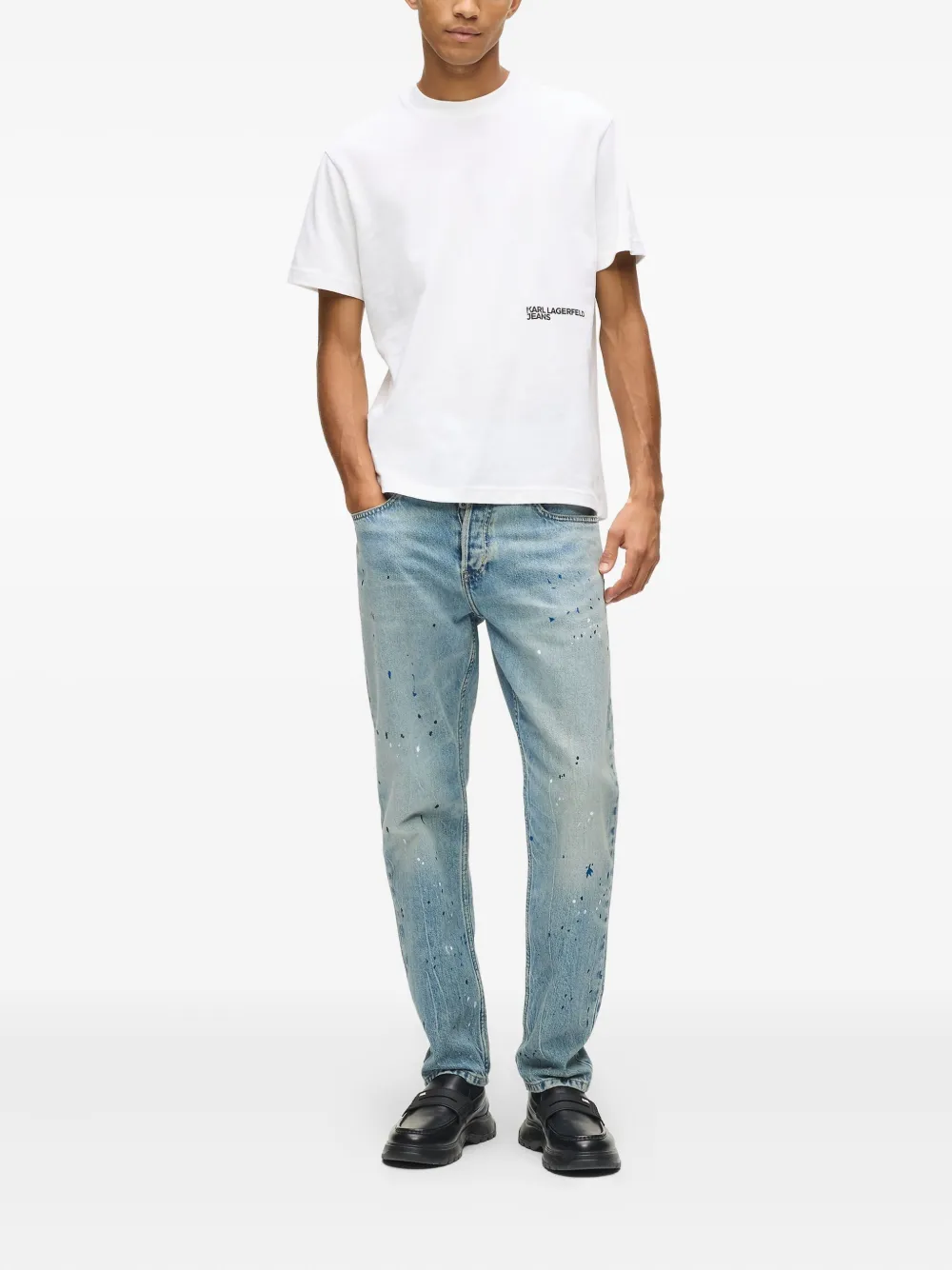 Karl Lagerfeld Jeans logo-patch jeans | Tapered Jeans | Image 2