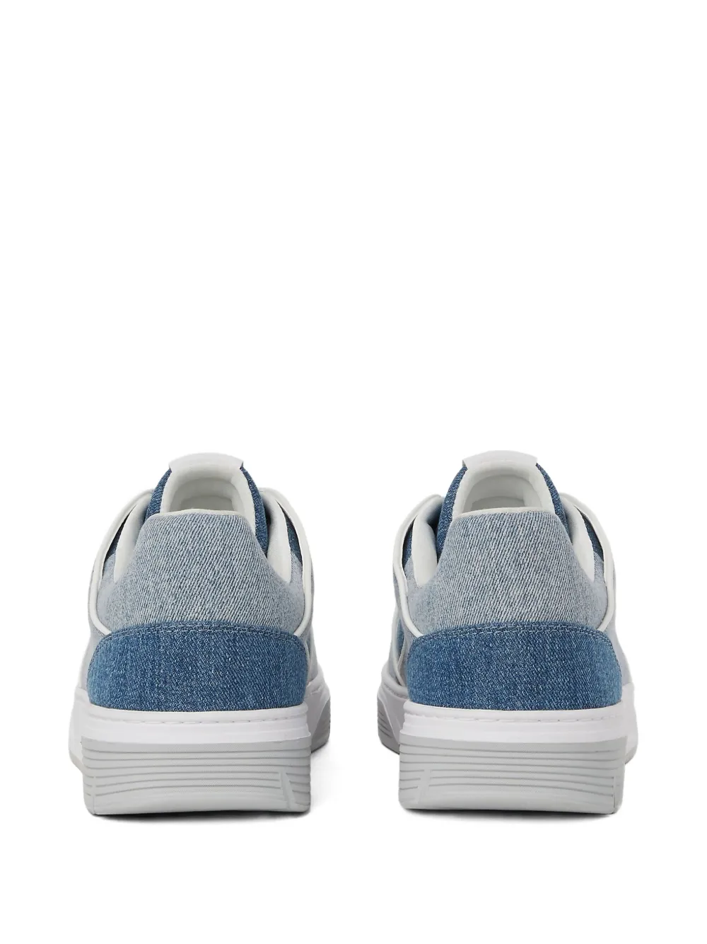 Karl Lagerfeld Jeans Denim sneakers met vlakken Blauw