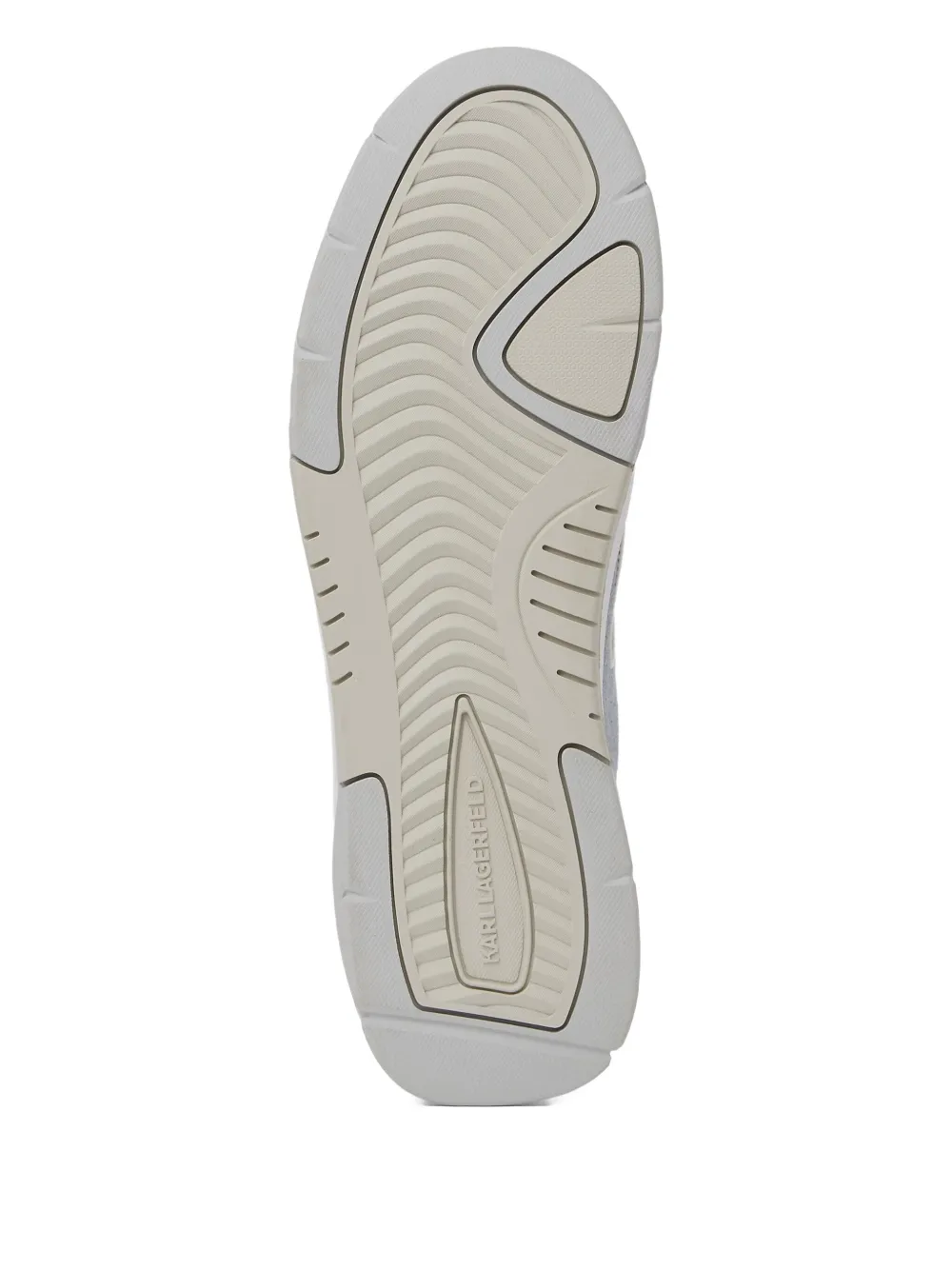 Karl Lagerfeld Jeans Denim sneakers met vlakken Blauw