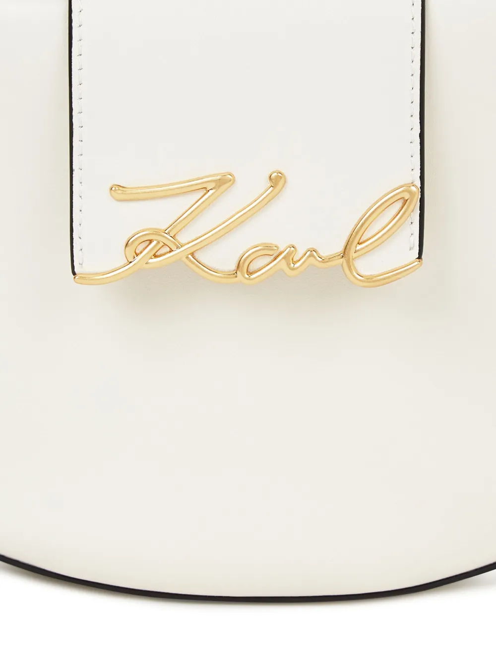 Karl Lagerfeld K/signature Shoulder Bag In Neutral