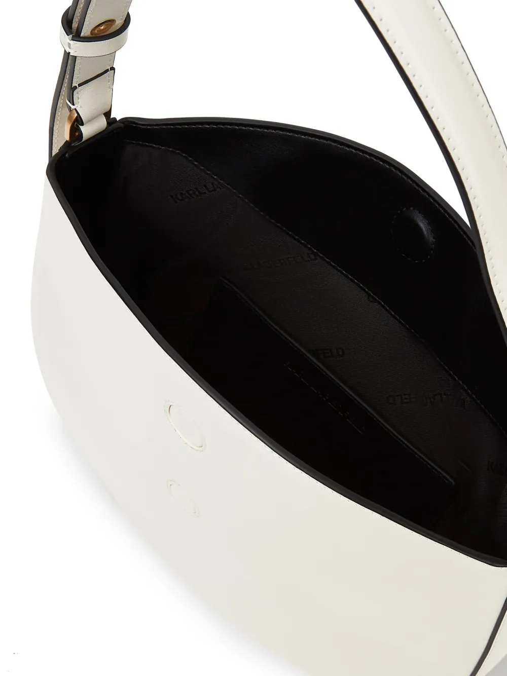 Karl Lagerfeld K/signature Shoulder Bag In Neutral