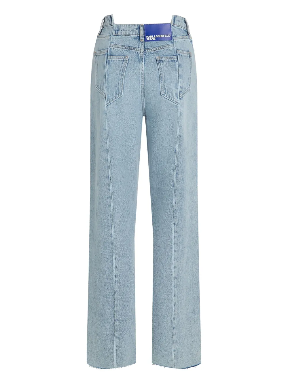 Karl Lagerfeld Jeans Seamed Relaxed Jeans In Blue