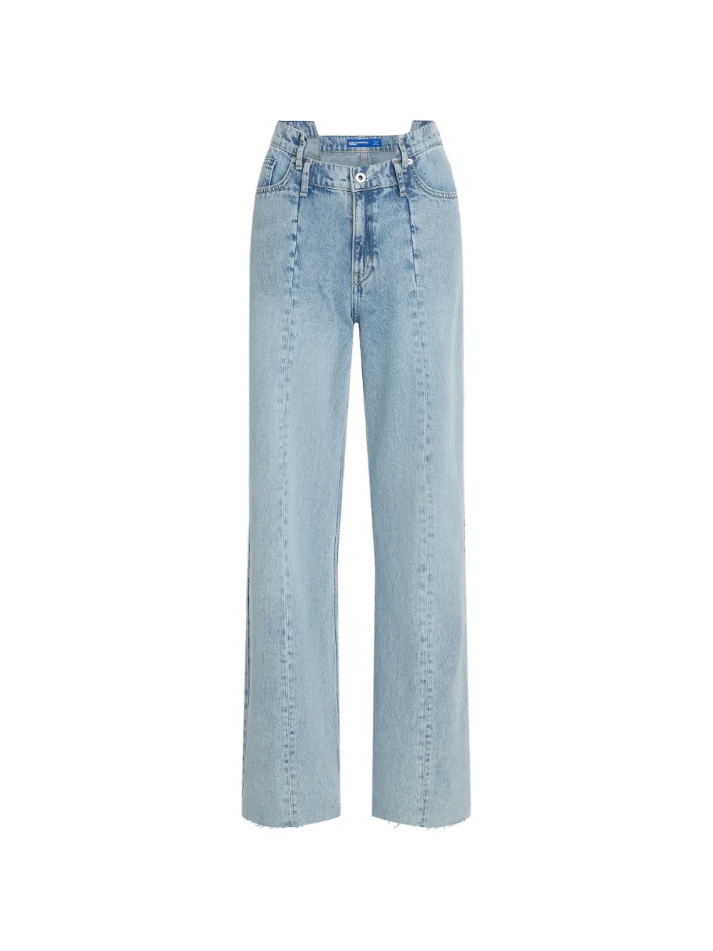 Karl Lagerfeld Jeans Ruimvallende jeans met naden Blauw