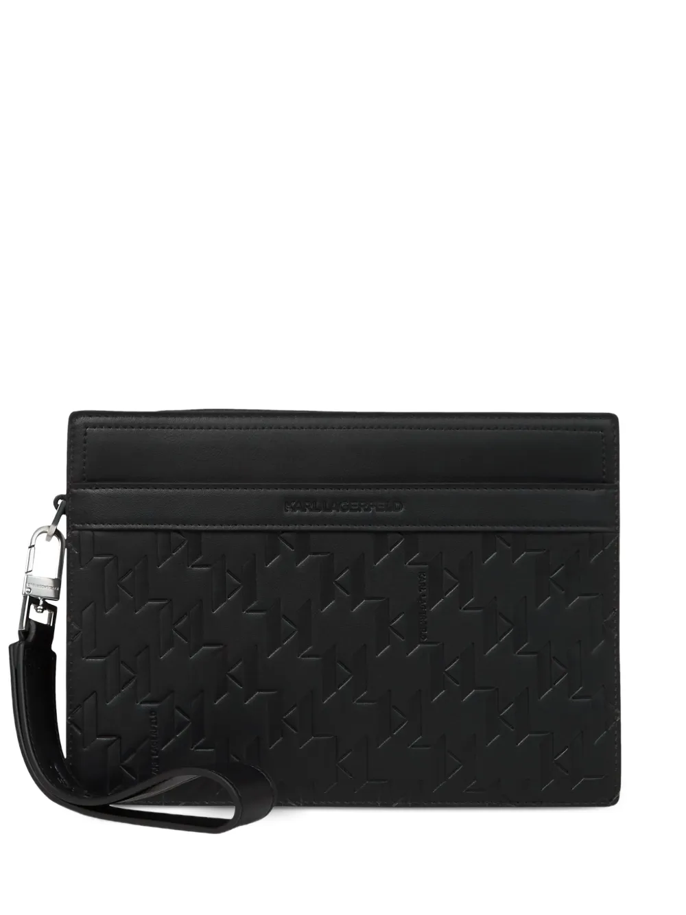 Karl Lagerfeld Clutch com logo gravado | Preto | Image 1