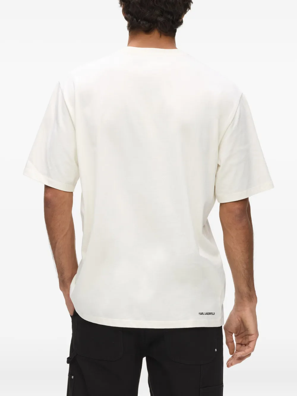 Karl Lagerfeld Ikon K-initial T-shirt Wit