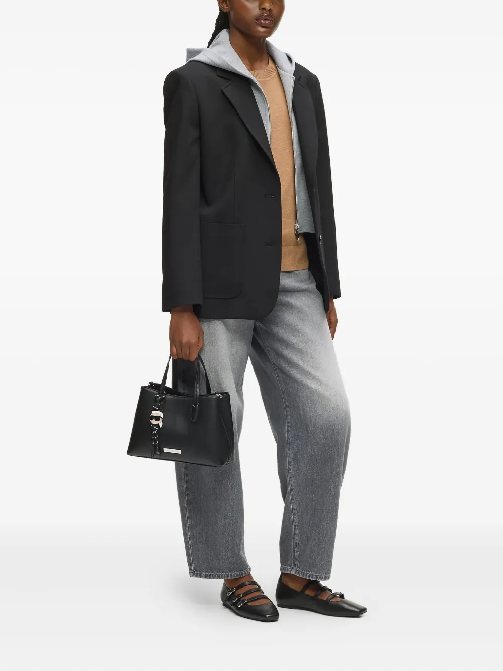 Karl Lagerfeld K/Ikonik kleine shopper - Zwart