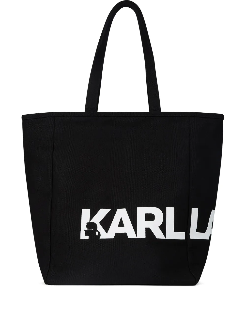 Karl Lagerfeld Logo-print Tote Bag In Black