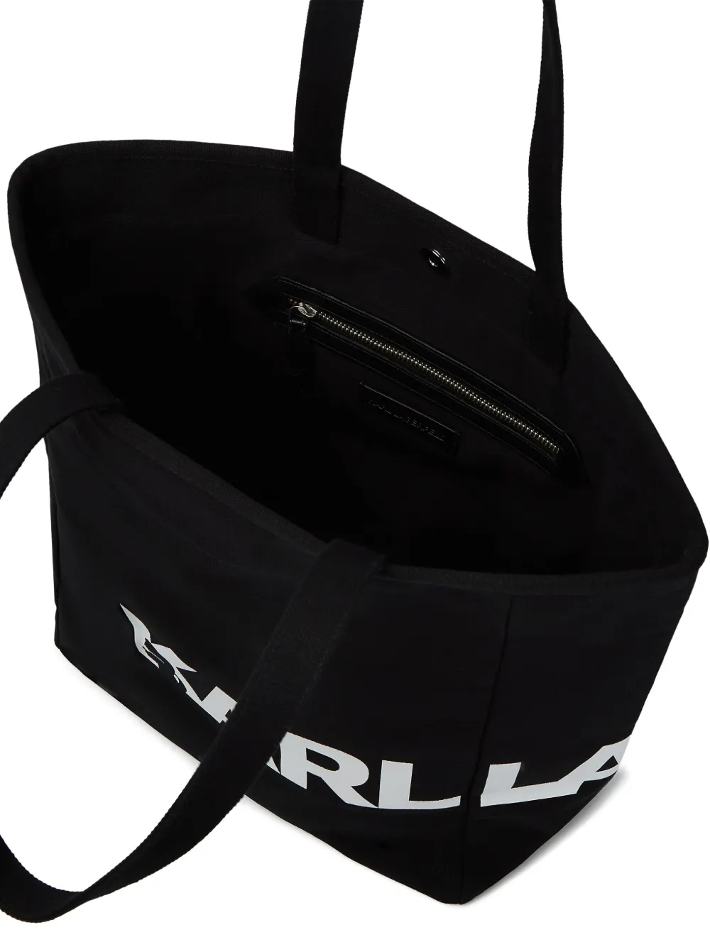 Karl Lagerfeld Logo-print Tote Bag In Black