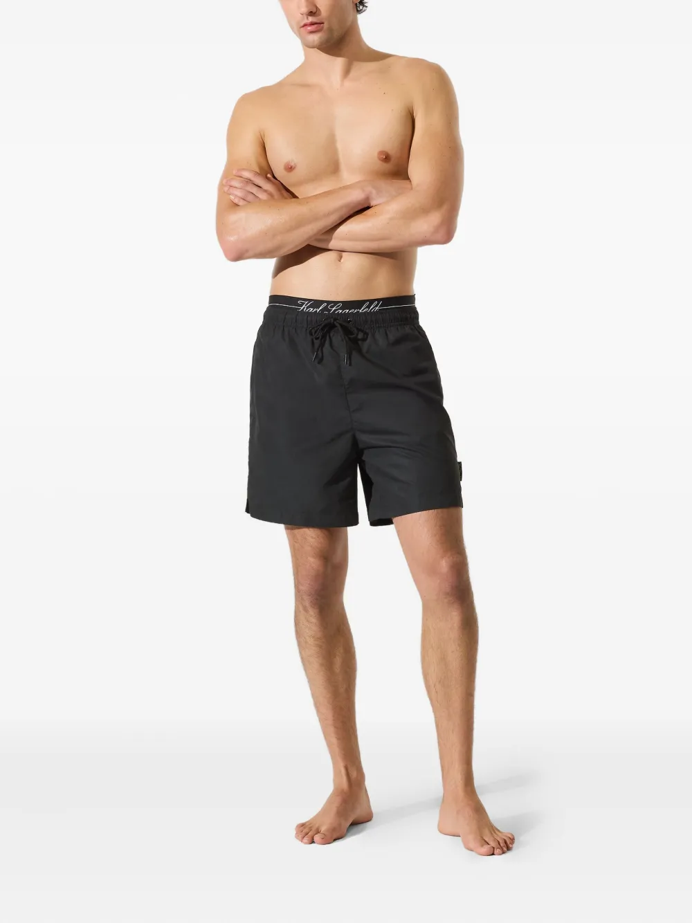Karl Lagerfeld shorts de playa con doble pretina | Shorts de playa | Image 2